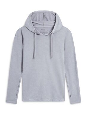 Anetik Breeze Tech Hoody Alloy Heathered Long Sleeve Hoody XS $75 UPF30